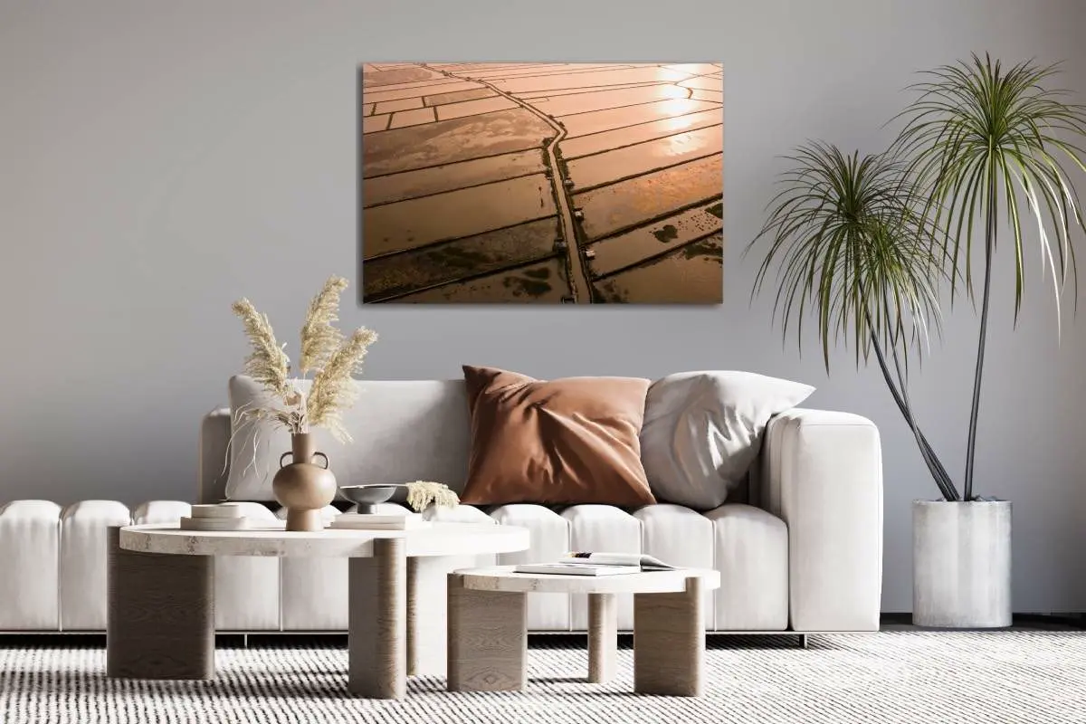 Muurdecoratie 'Magic Light' in woonkamer