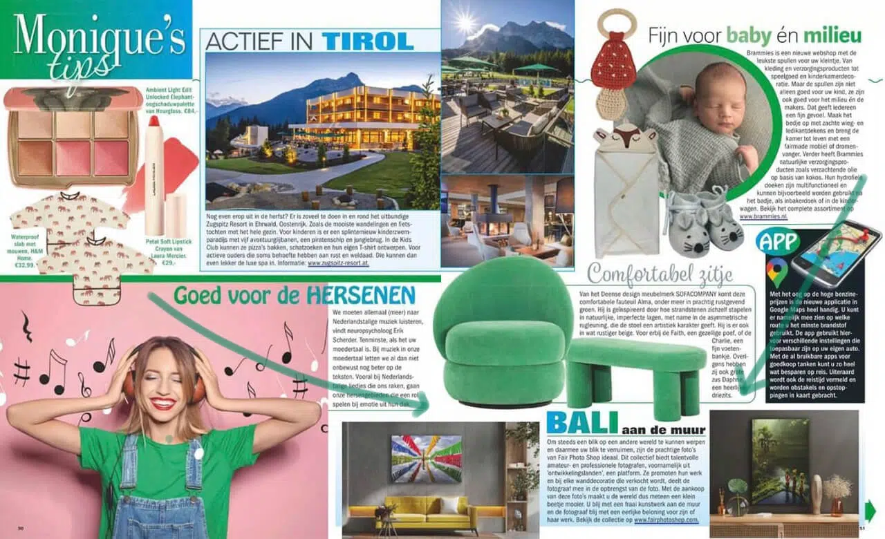 Artikel over Fair Photo Shop in shopping rubriek van weekblad Weekend