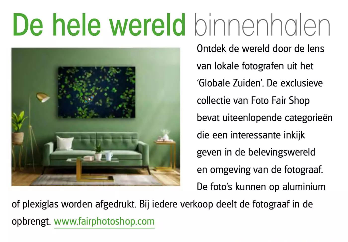 Artikel over Fair Photo Shop in magazine Trend