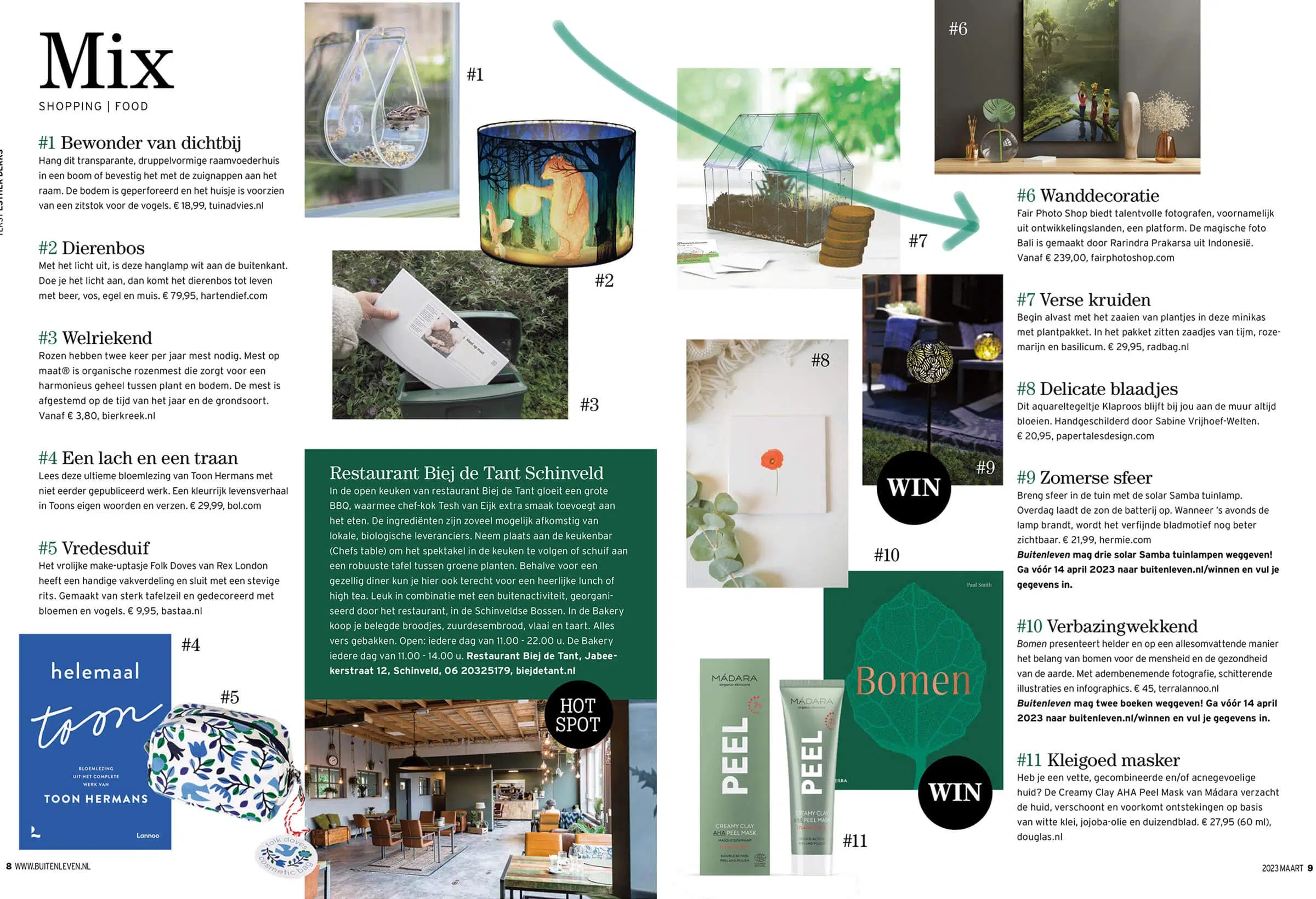 Artikel over Fair Photo Shop in rubriek MIX in magazine Buitenleven 2