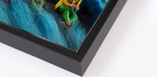 Hoek van fotokunst in baklijst