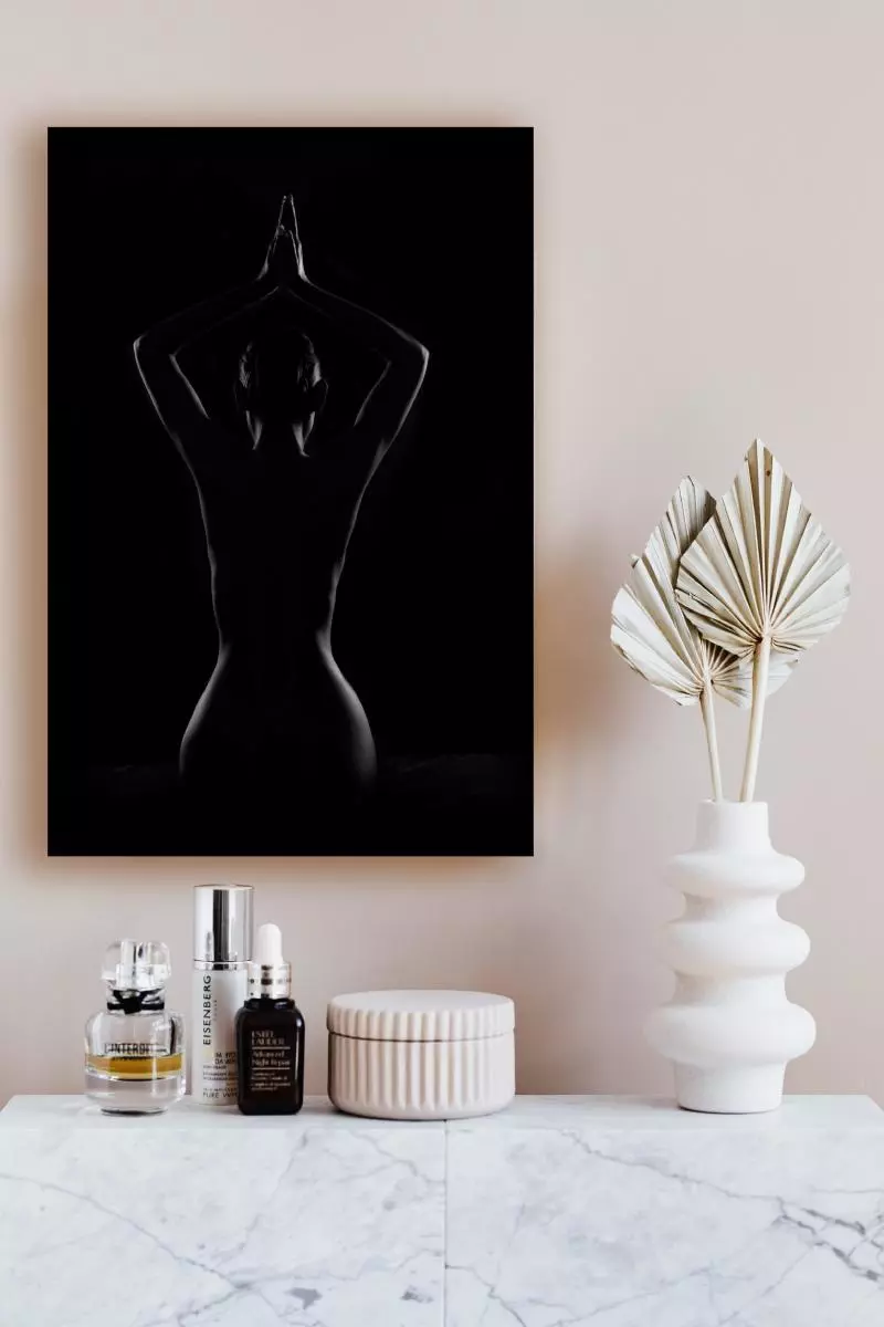 Wanddecoratie Body Study voor  pagina 'Aluminium, plexiglas of canvas? Welk materiaal kiezen?'