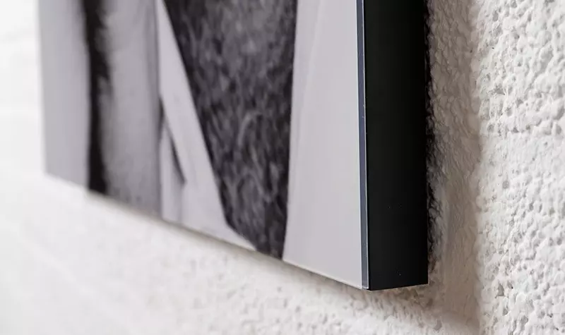 Hoekdetail van Acryl panel